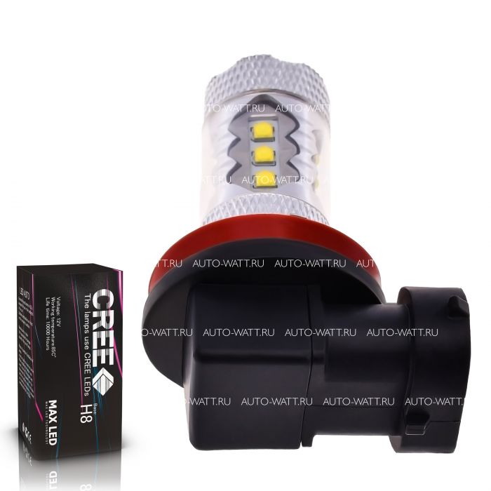 Светодиодная лампа H8 – 16 CREE 80W