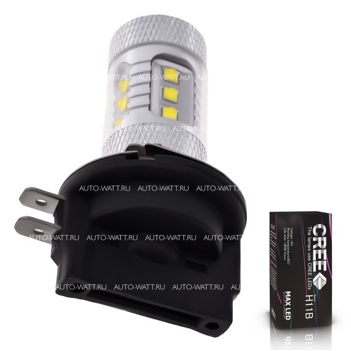 Светодиодная лампа H11B – 16 CREE 80W
