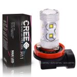 Светодиодная лампа H11 – 10 CREE Линза 50W