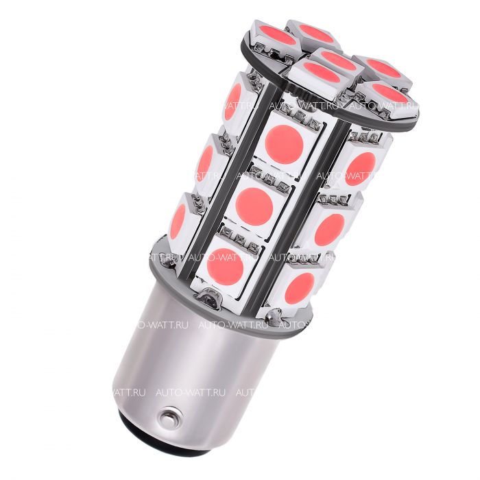 Светодиодная лампа P21W 1156 – 27 SMD5050 6.48W Красная