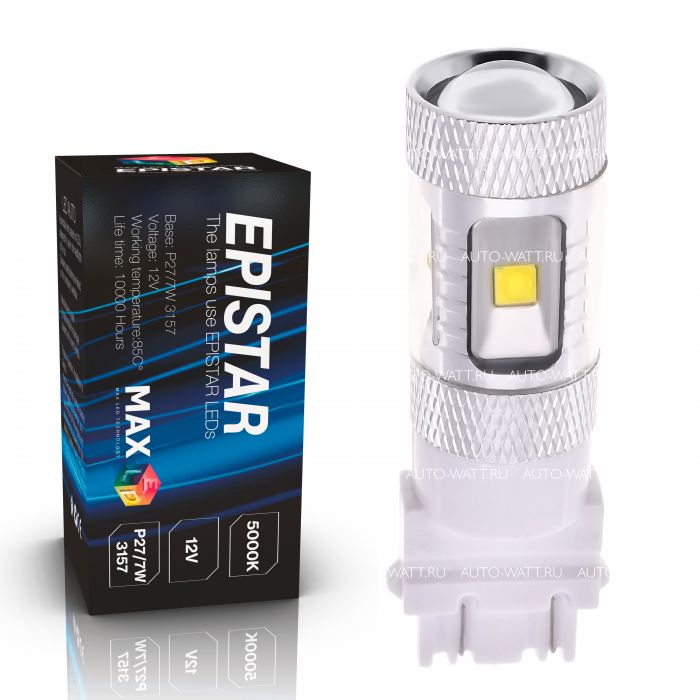 Светодиодная лампа P27/7W 3157 – 6 EPISTAR 30W Белая