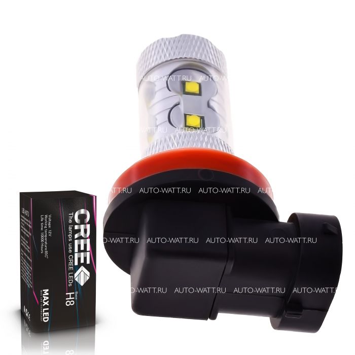 Светодиодная лампа H8 – 10 CREE 50W