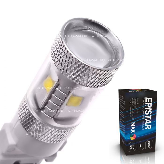 Светодиодная лампа P27W 3156 – 6 EPISTAR 30W Белая