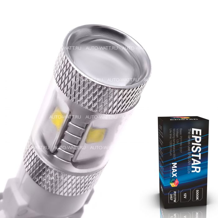 Светодиодная лампа P27/7W 3157 – 6 EPISTAR 30W Белая