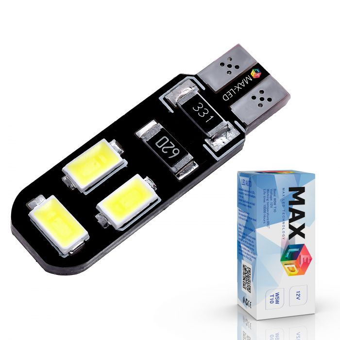 Светодиодная лампа T10 W5W – Max-Road B 6Led 3W Белая