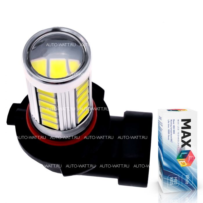 Светодиодная лампа HB3 9005 – Max-Road 33Led Линза 13W