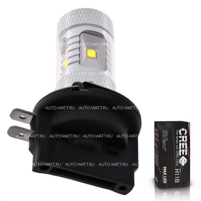 Светодиодная лампа H11B – 6 CREE XB 30W+Линза