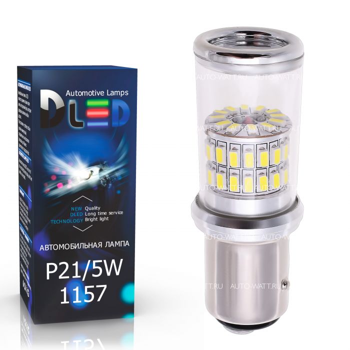 Светодиодная лампа P21/5W 1157 – 48 SMD3014 9W Белая