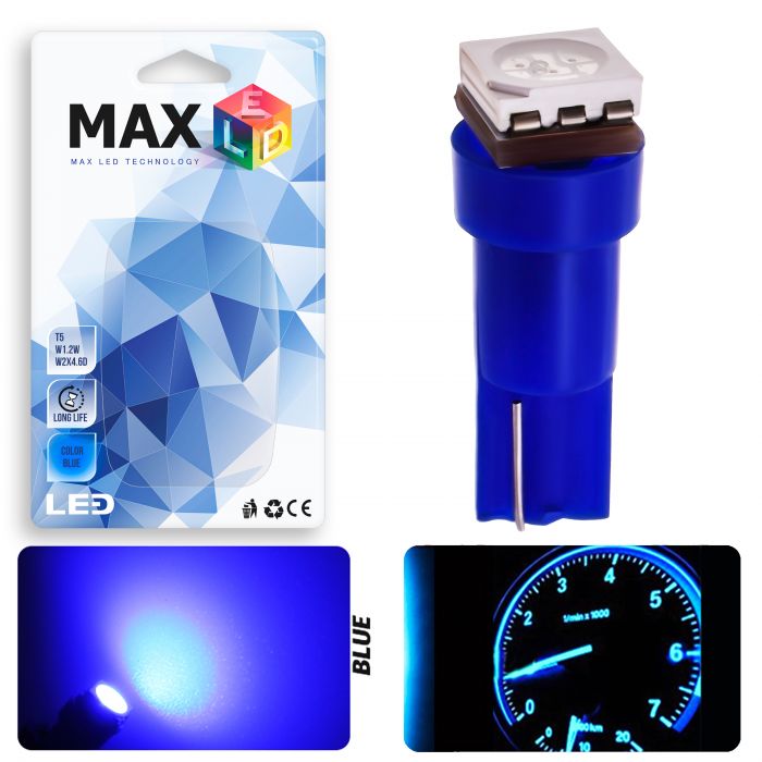 Светодиодная лампа T5 – 1 SMD5050 0.24W Синяя
