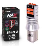 Светодиодная лампа P21W 1156 – NAX Shaft LG 15W Красная (1шт)
