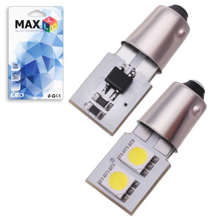 Светодиодная лампа T4W BA9S – 2 SMD5050 0.48W