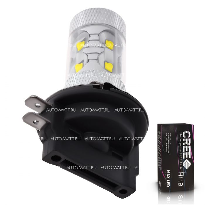 Светодиодная лампа H11B – 10 CREE 50W Линза