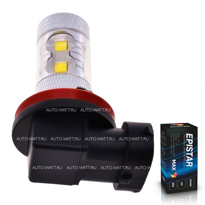 Светодиодная лампа H11 – 10 EPISTAR Линза 50W