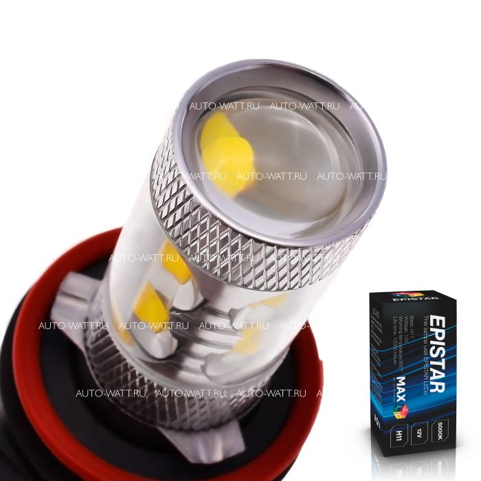Светодиодная лампа H11 – 10 EPISTAR Линза 50W