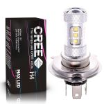 Светодиодная лампа H4 – 16 CREE Линза 80W