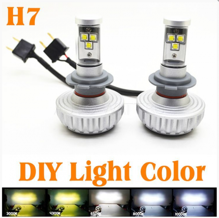 Светодиодная лампа H7 – 3 CREE XM-L2 3S 40W