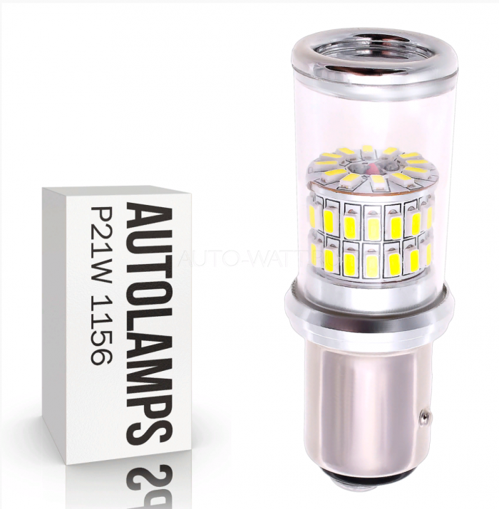 Светодиодная лампа P21W 1156 – 48 SMD3014 9W Белая