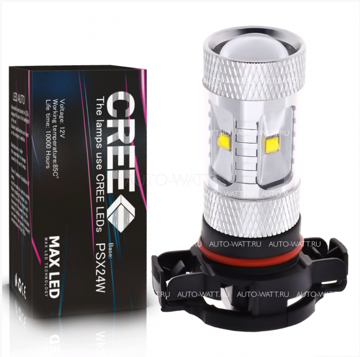 Светодиодная лампа PSX24W – 6 CREE XB 30W Линза