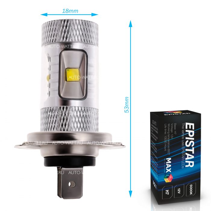 Светодиодная лампа H7 – 6 EPISTAR 30W
