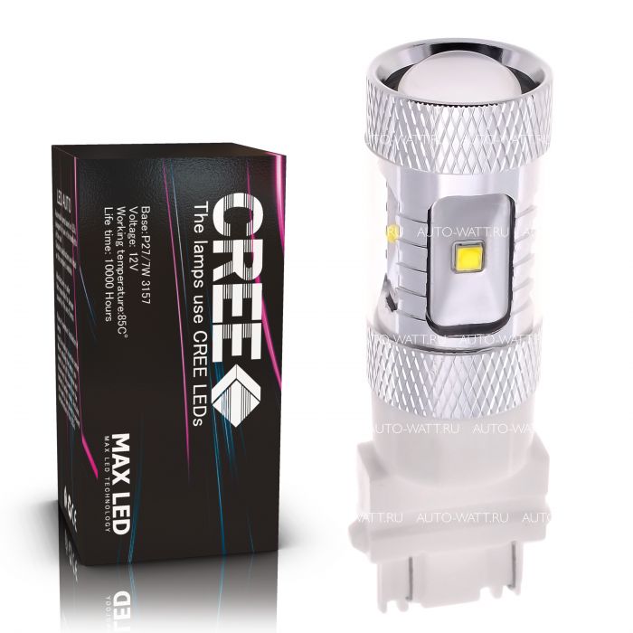 Светодиодная лампа P27/7W 3157 – 6 CREE XB 30W Белая