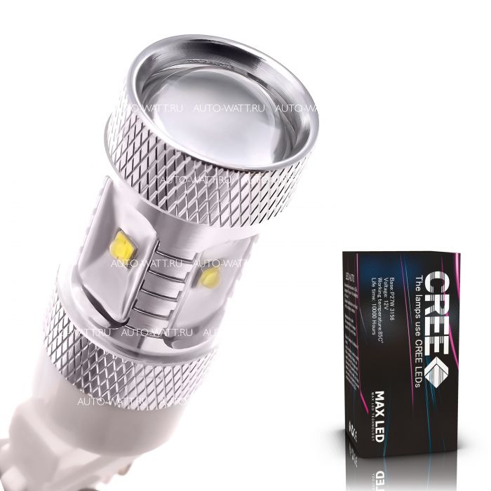 Светодиодная лампа P27W 3156 – 6 CREE XB 30W Белая