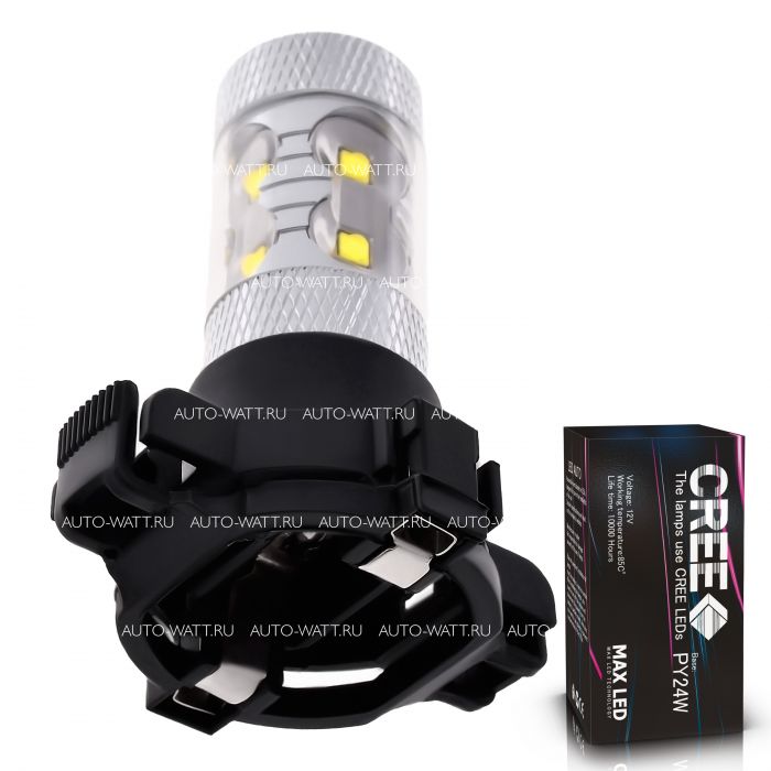 Светодиодная лампа PY24W – 10 CREE 50W Линза