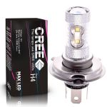 Светодиодная лампа H4 – 10 CREE Линза 50W