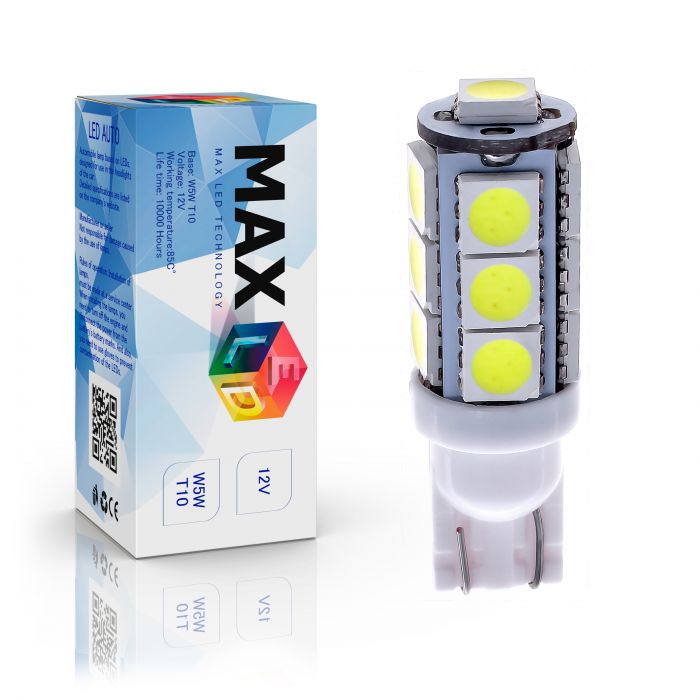 Светодиодная лампа T10 W5W – 13 SMD5050 3.16W Белая