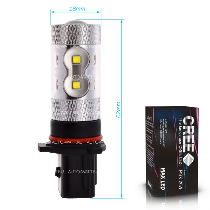 Светодиодная лампа PSX26W – 10 CREE 50W Линза
