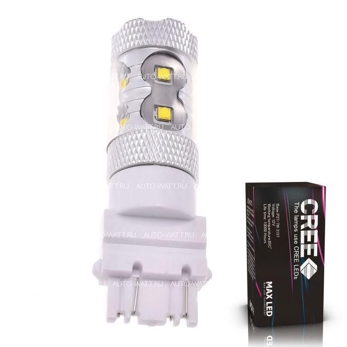 Светодиодная лампа P27/7W 3157 – 10 CREE 50W Белая