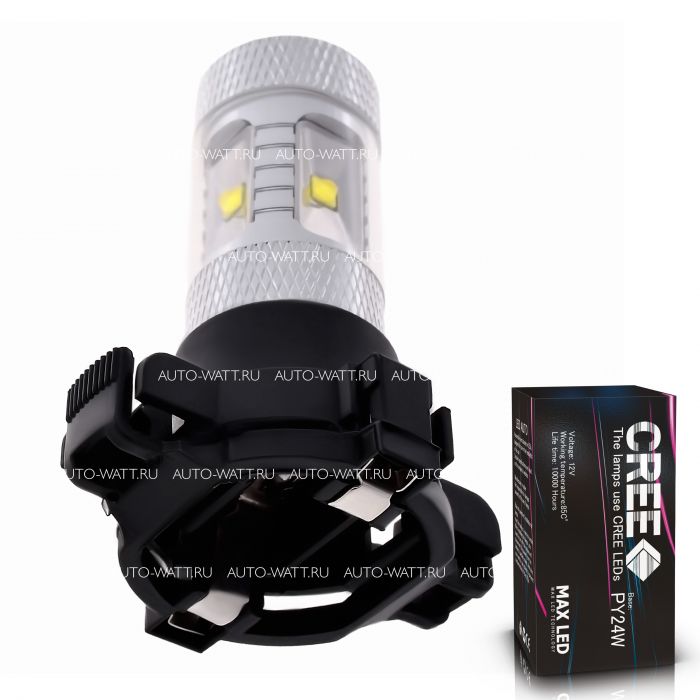 Светодиодная лампа PY24W – 6 CREE XB 30W Линза