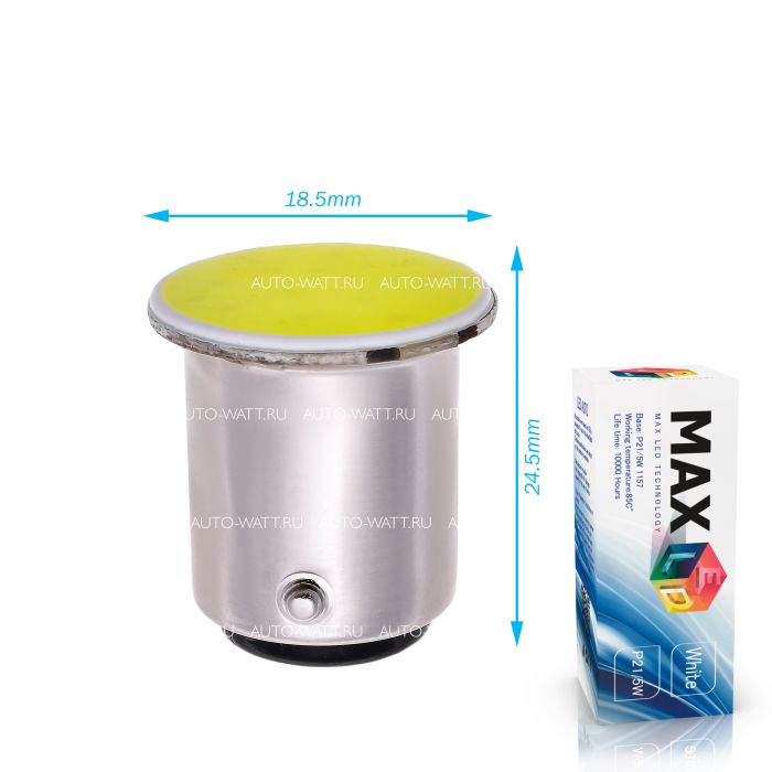Светодиодная лампа P21/5W 1157 – 1 COB 3W Белая