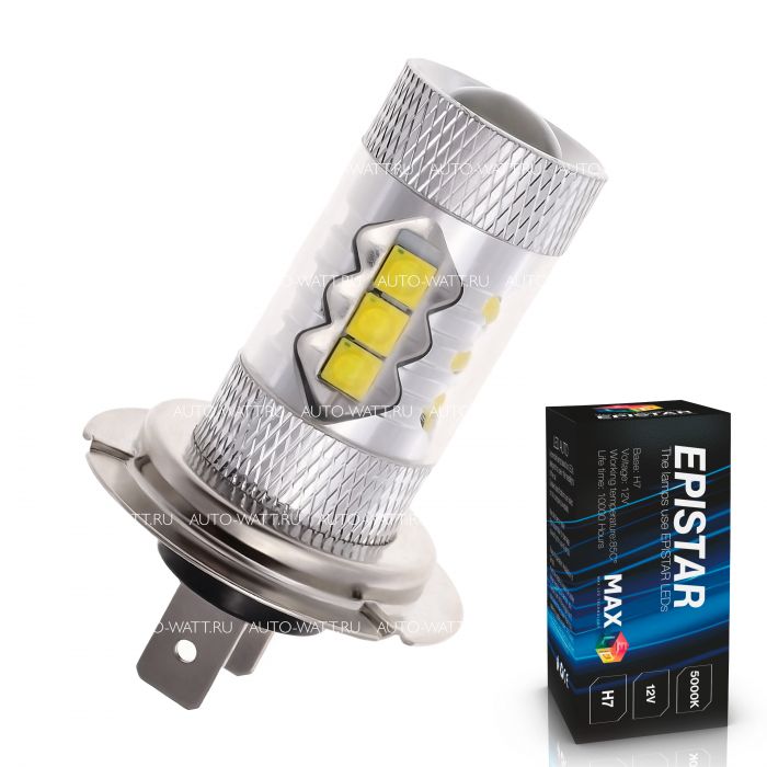 Светодиодная лампа H7 – 16 EPISTAR 80W