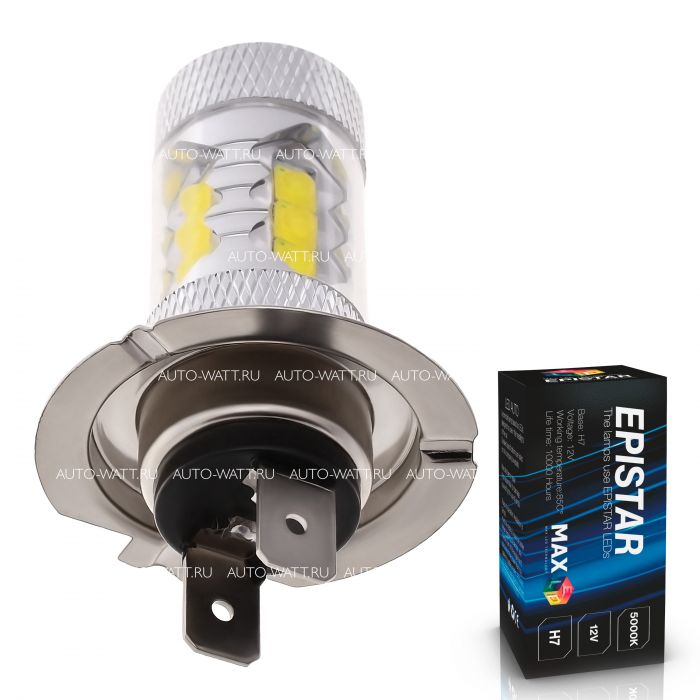 Светодиодная лампа H7 – 16 EPISTAR 80W