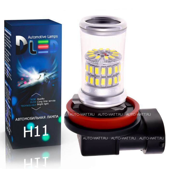 Светодиодная лампа H11 – 48 SMD3014 9W