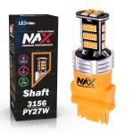 Светодиодная лампа PY27W 3156 – NAX Shaft 15W Оранжевая (1шт)