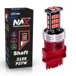 Светодиодная лампа P27W 3156 – NAX Shaft 15W Красная (1шт)