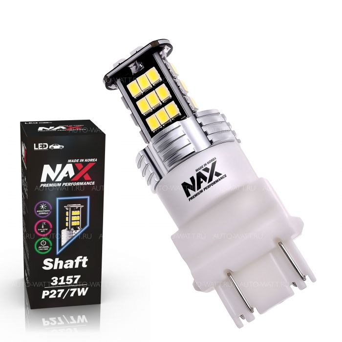 Светодиодная лампа P27/7W 3157 – NAX Shaft 15W Белая (1шт)