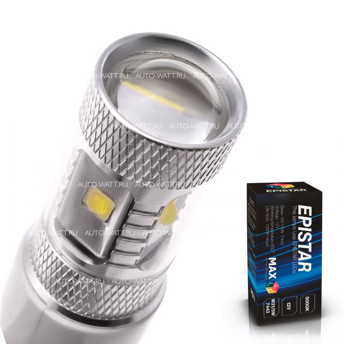 Светодиодная лампа W21/5W 7443 – 6 EPISTAR 30W Белая