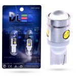 Светодиодная лампа T10 W5W – 1 High-Power+3 mini High-Power 2.5W+Линза
