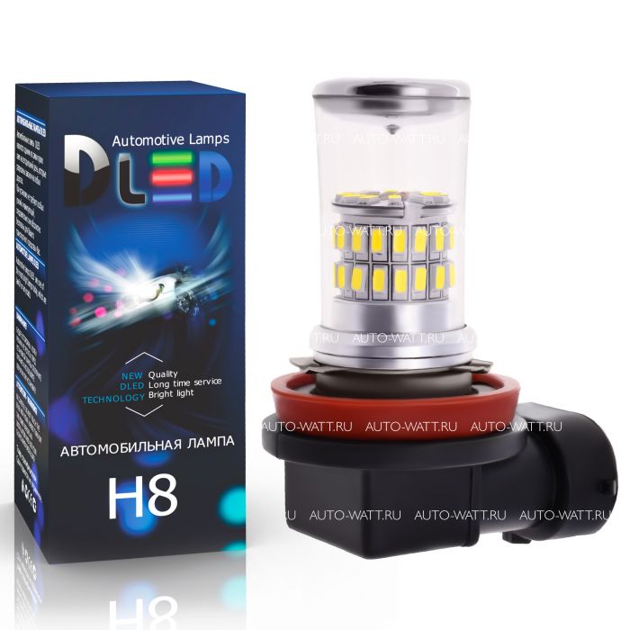 Светодиодная лампа H8 – 48 SMD3014 9W