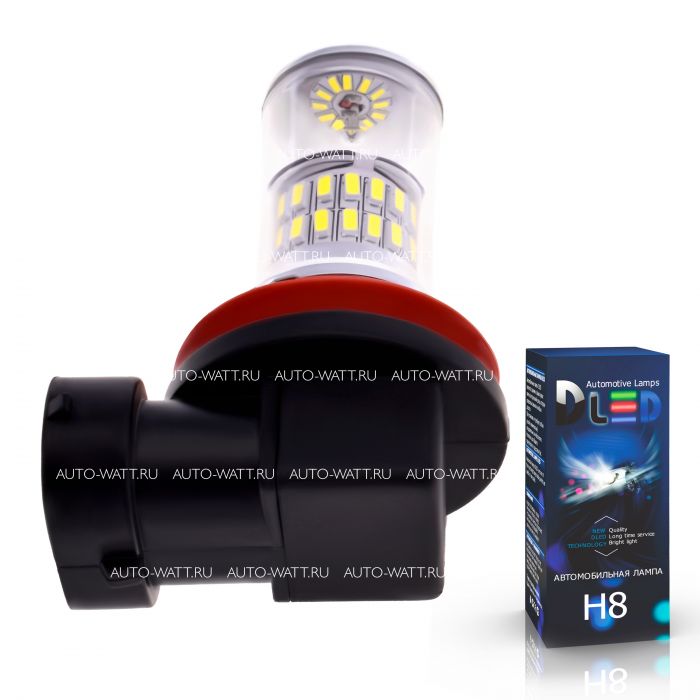 Светодиодная лампа H8 – 48 SMD3014 9W