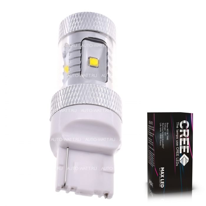 Светодиодная лампа W21W 7440 – 6 CREE XB 30W Белая