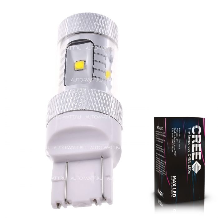 Светодиодная лампа W21/5W 7443 – 6 CREE XB 30W Белая