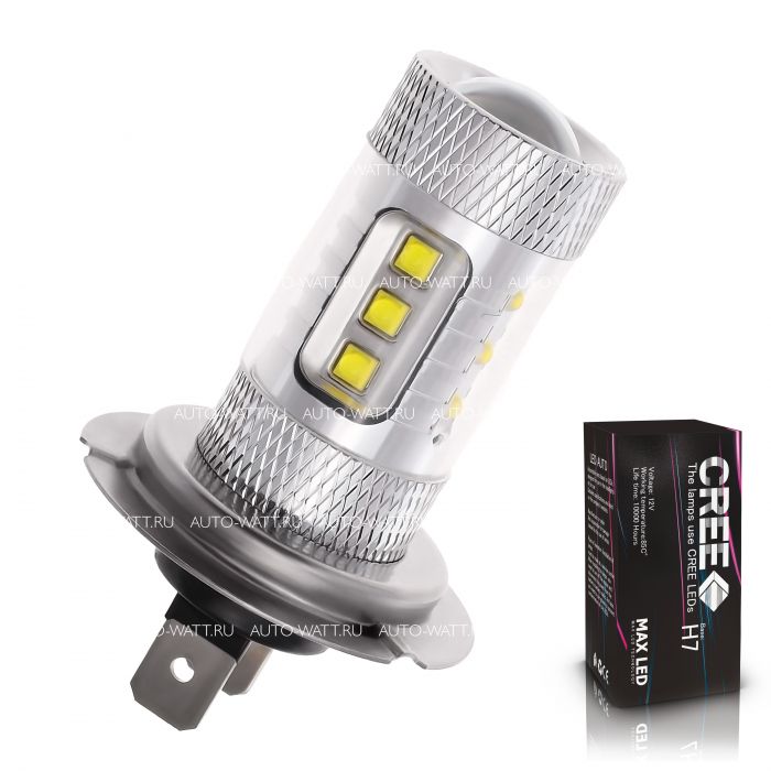 Светодиодная лампа H7 – 16 CREE 80W