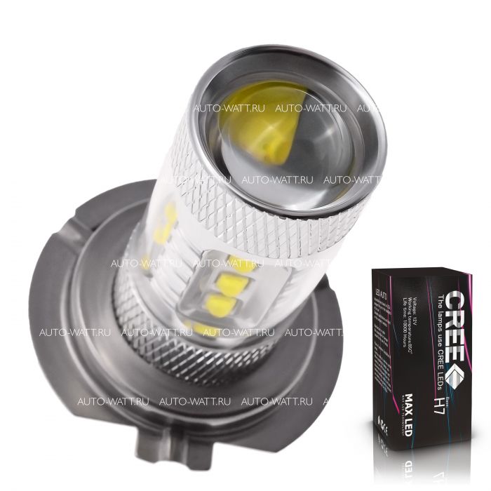 Светодиодная лампа H7 – 16 CREE 80W