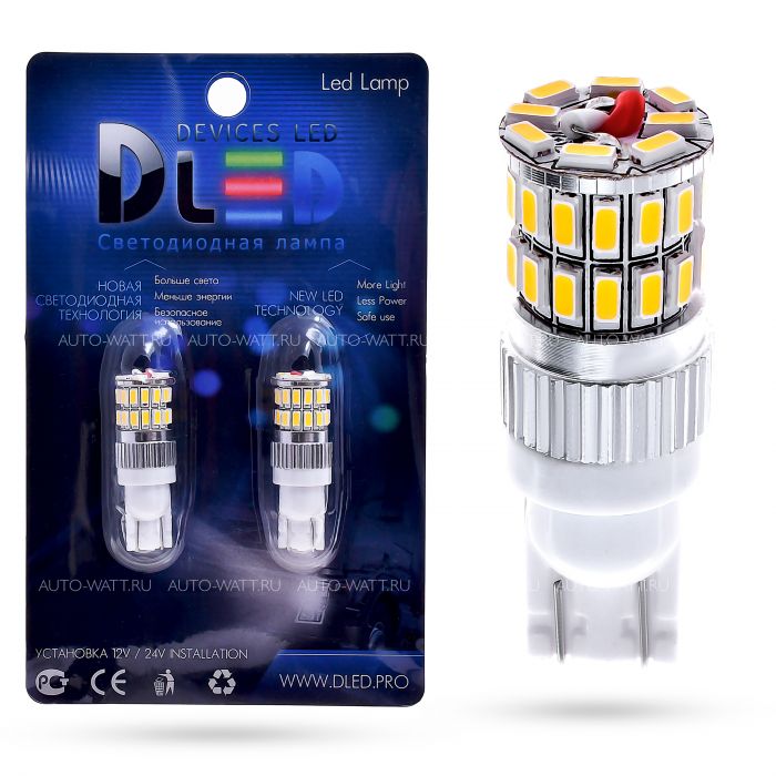 Светодиодная лампа T15 W16W – 36 SMD3014 9W Белая