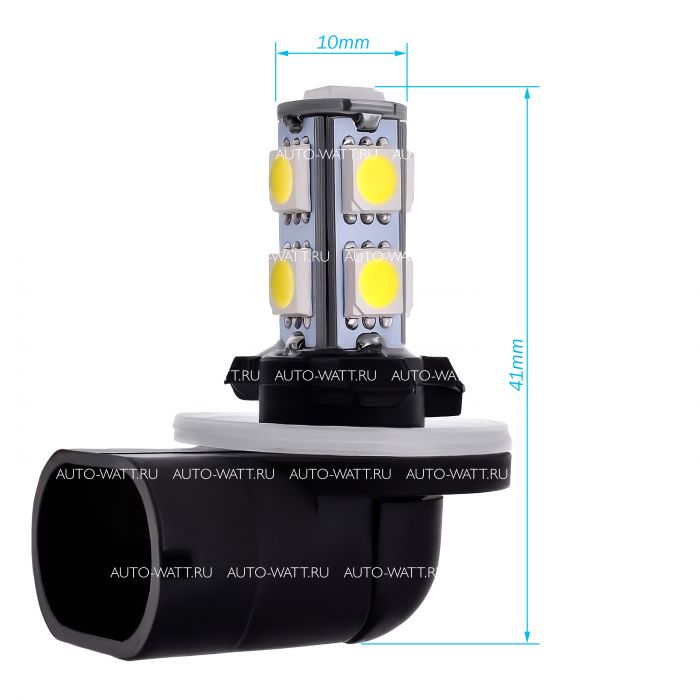 Светодиодная лампа H27 881 – 9 SMD5050 2.6W