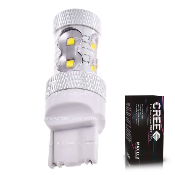 Светодиодная лампа W21W 7440 – 10 CREE 50W Белая