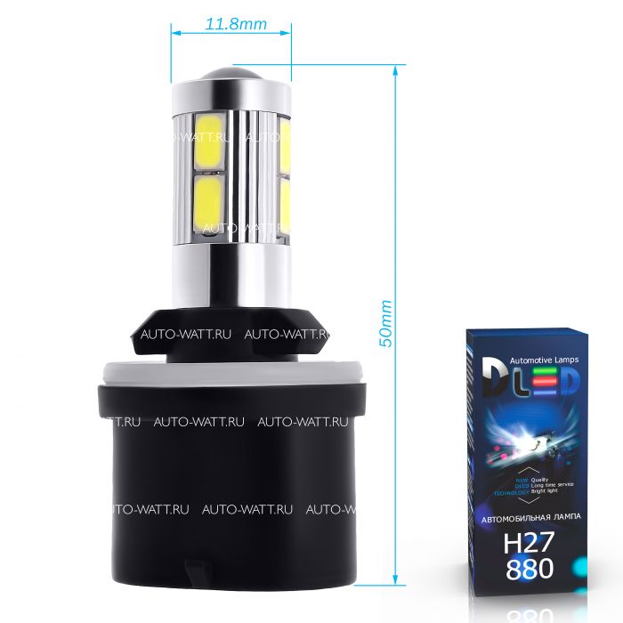 Светодиодная лампа H27 880 – 8 CREE-SMD5630 8W